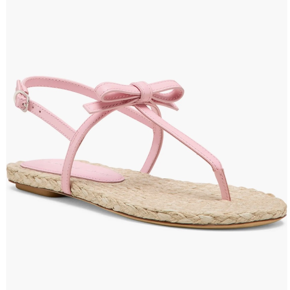 Stuart Weitzman Felicity espadrille flats pink size 9 NWT